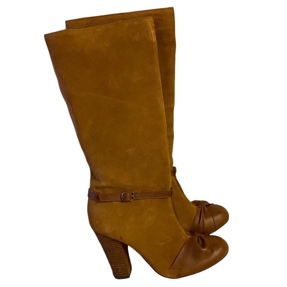 Joyfolie Shoes - Joyfolie Lakin Brown/Fawn Heeled Boots 8.5